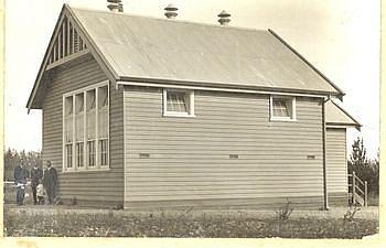 The original 1912 gabled school room.
